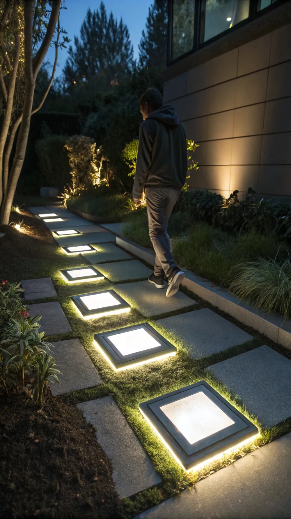 Interactive Light Stepping Stones
