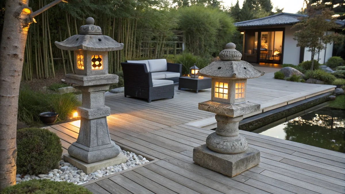 Japanese-Inspired Stone Lanterns