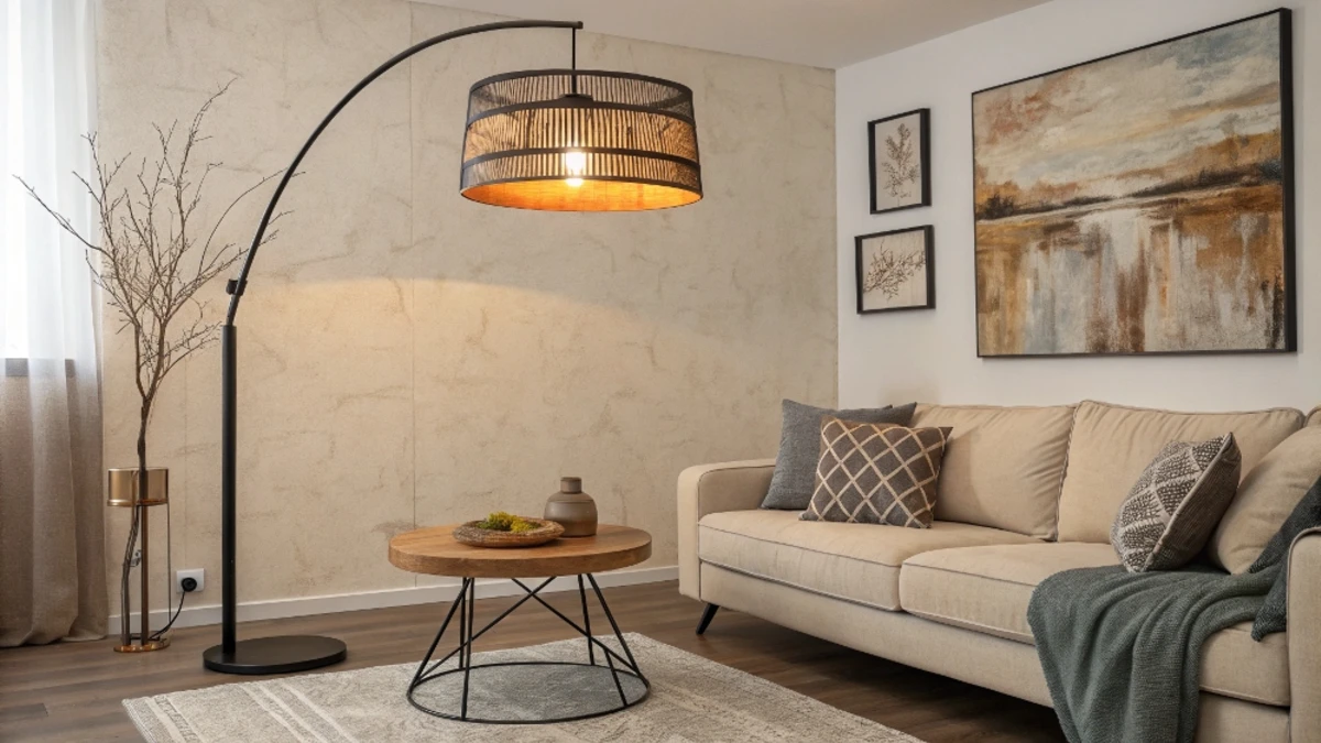 Layered Lighting with Pendant & Floor Lamps