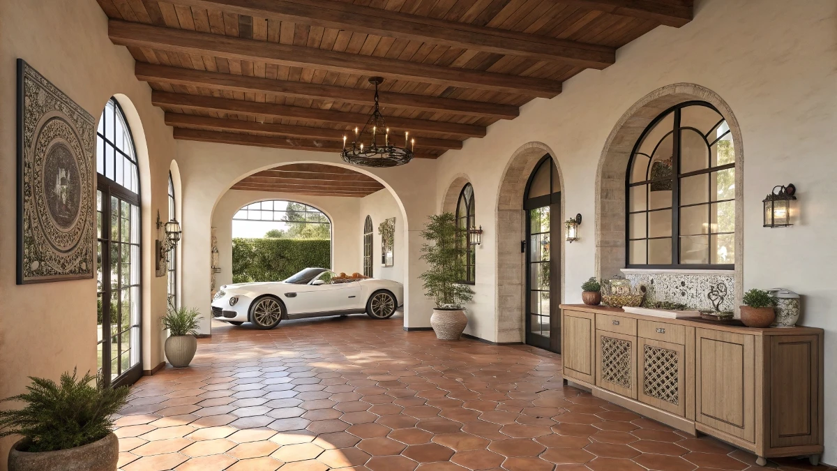 Mediterranean Villa Garage