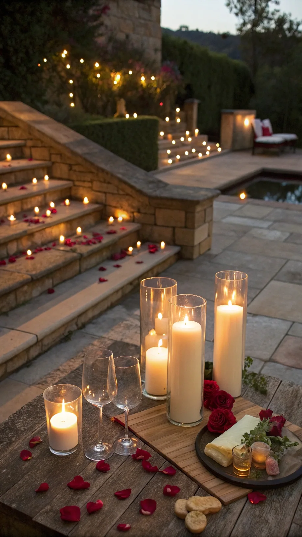 Romantic Candle Clusters