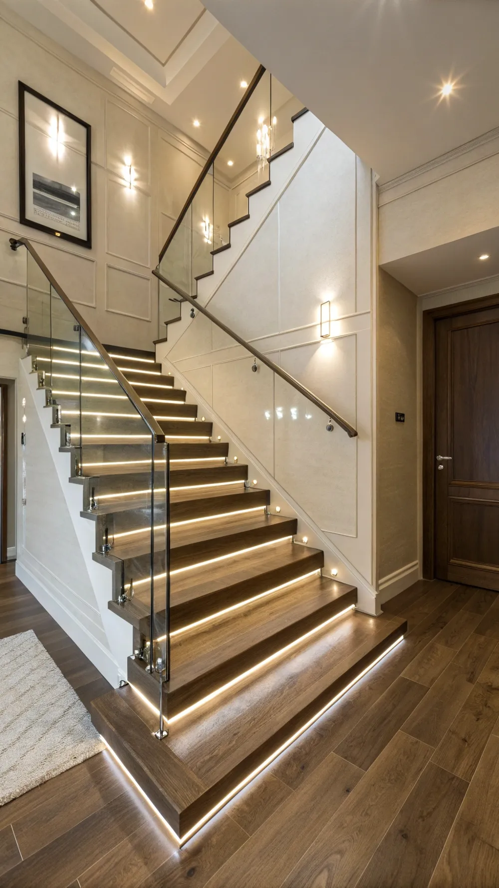 Sleek LED Recessed Step Lighting for Modern Interiors