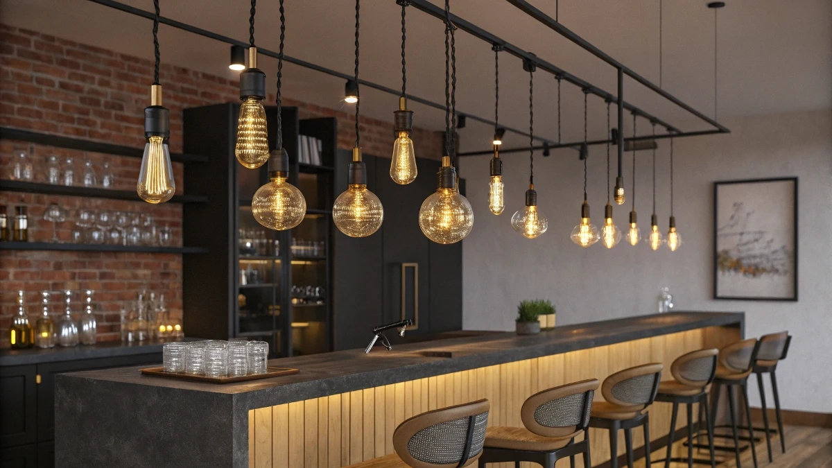 Suspended Edison Bulb Constellation