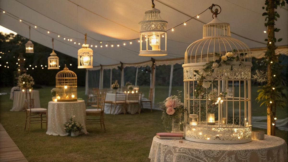 Vintage Birdcage Luminaries