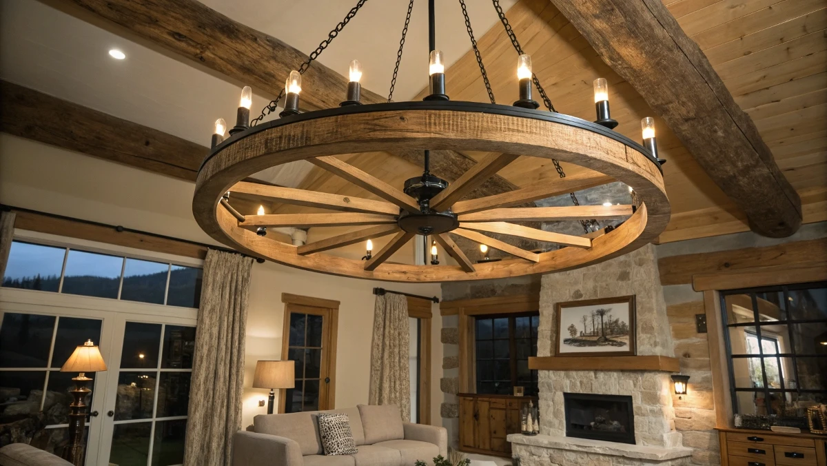 Wagon Wheel Chandelier
