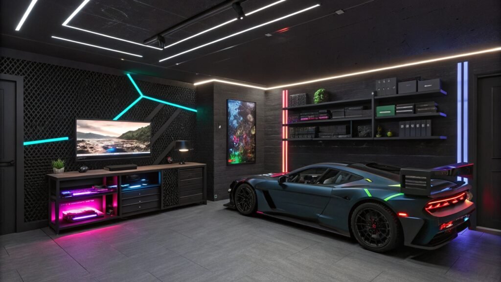 21 Daring Black Garage Interior Wall Ideas for a Bold Upgrade