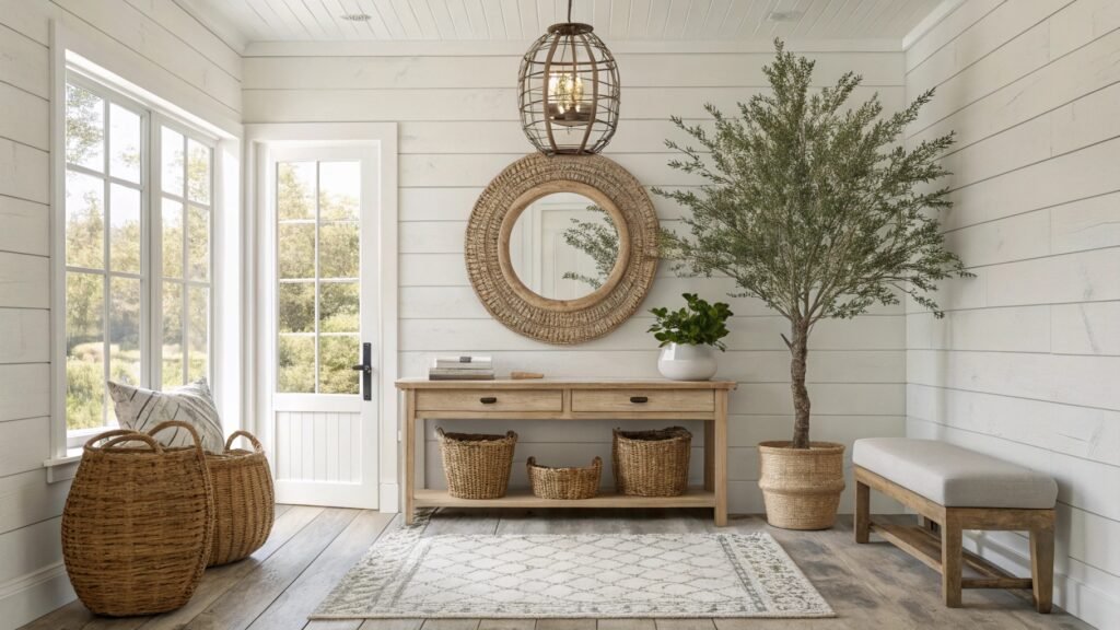 Radiant Farmhouse Entryway Ideas to Elevate Your Home's First Impression