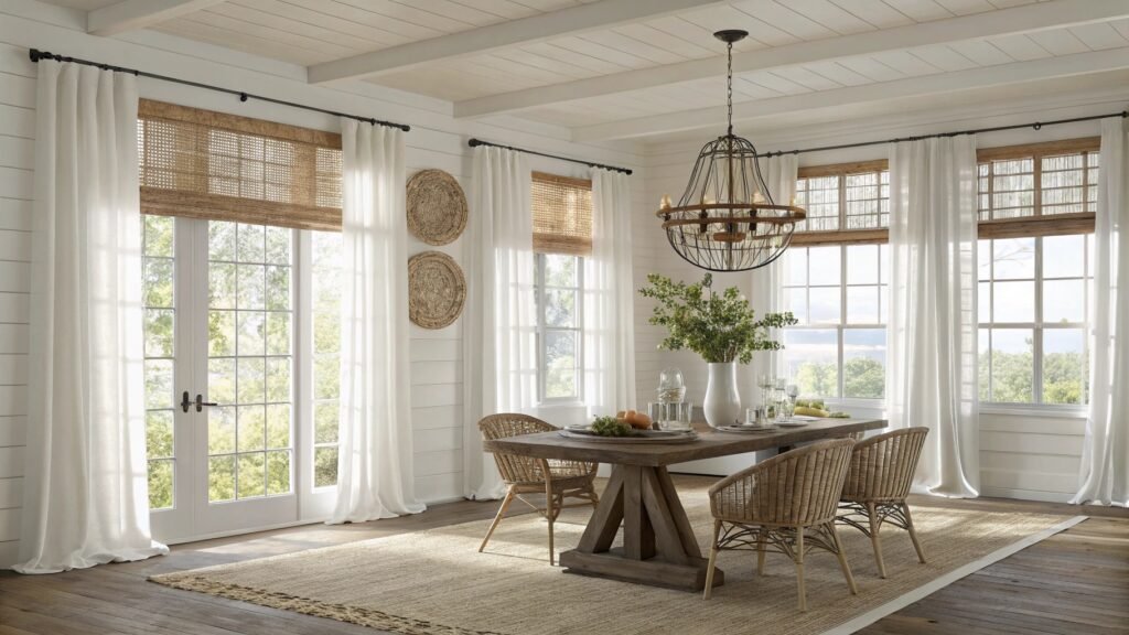 The Complete Guide to Graceful Farmhouse Window Treatment Ideas