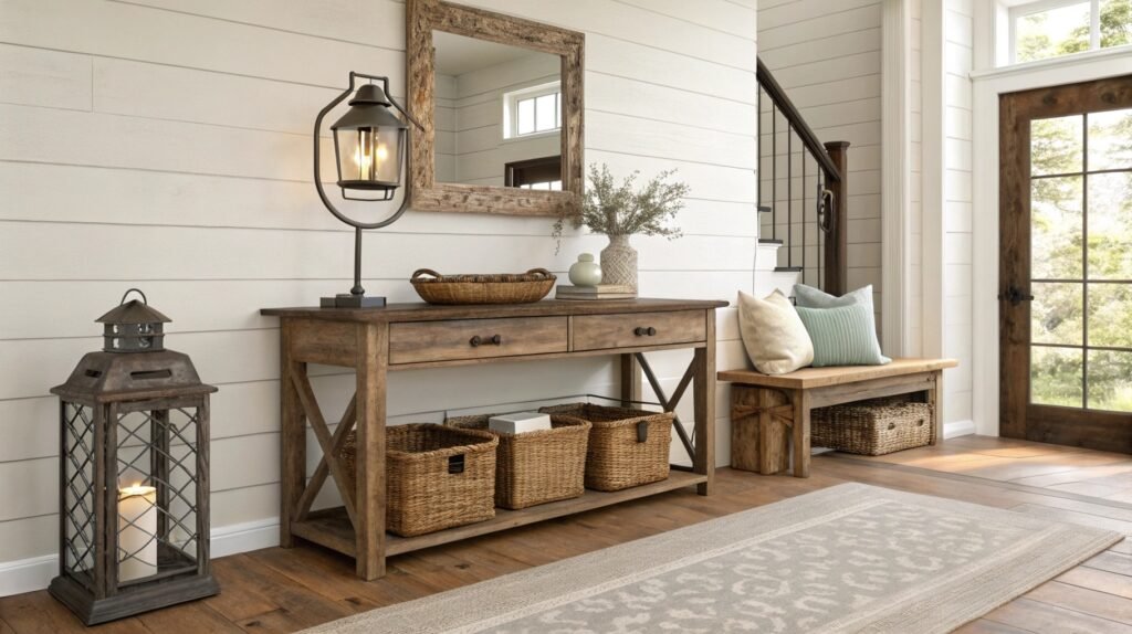 Radiant Farmhouse Entryway Ideas to Elevate Your Home's First Impression