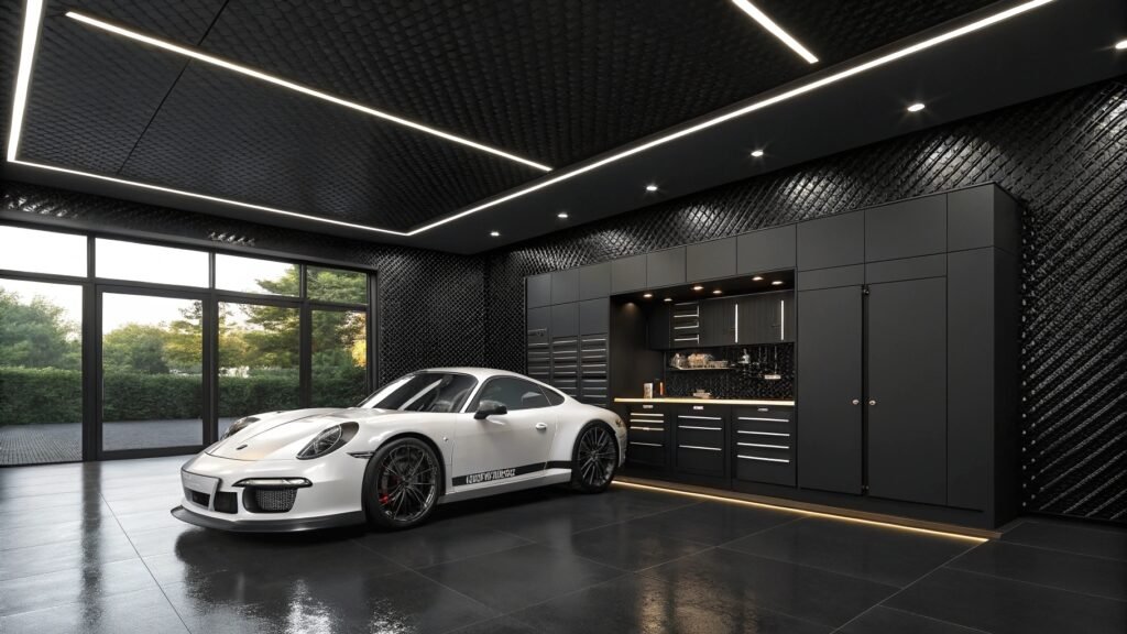 21 Daring Black Garage Interior Wall Ideas for a Bold Upgrade