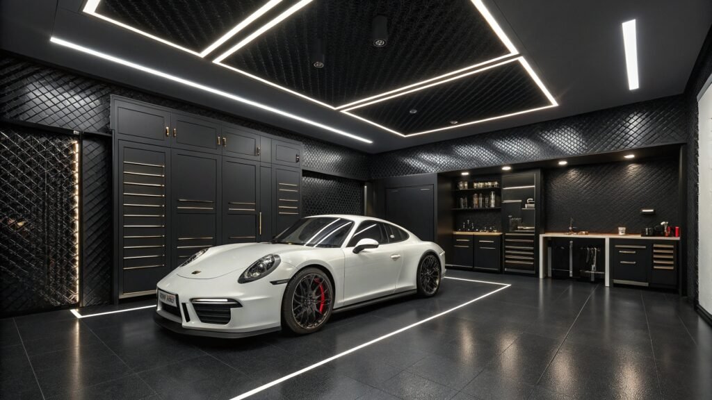 21 Daring Black Garage Interior Wall Ideas for a Bold Upgrade