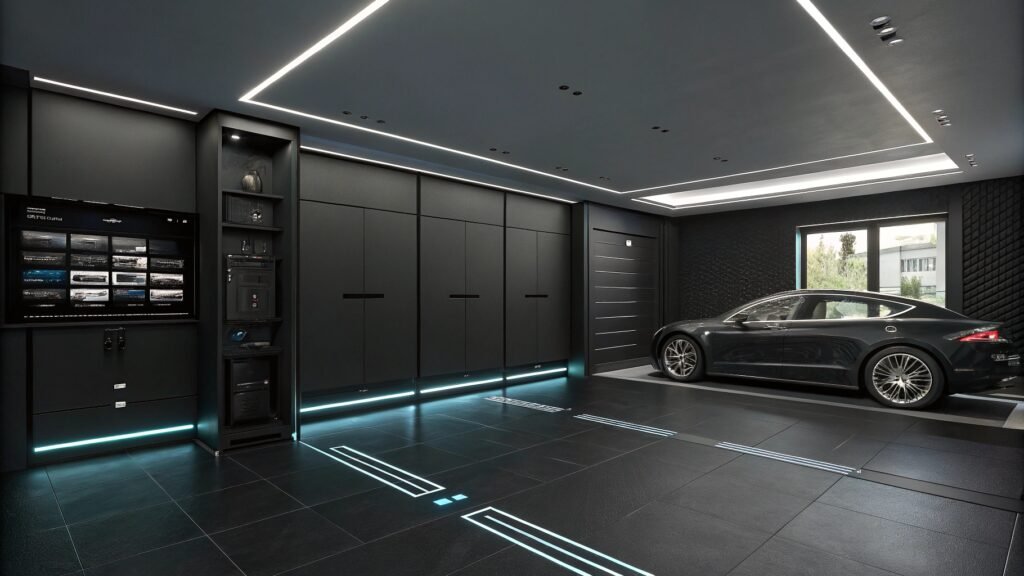 21 Daring Black Garage Interior Wall Ideas for a Bold Upgrade