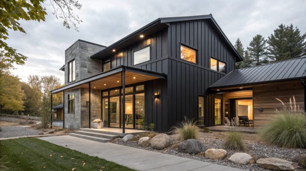 19 Daring Modern Black Farmhouse Designs That Break the Mold