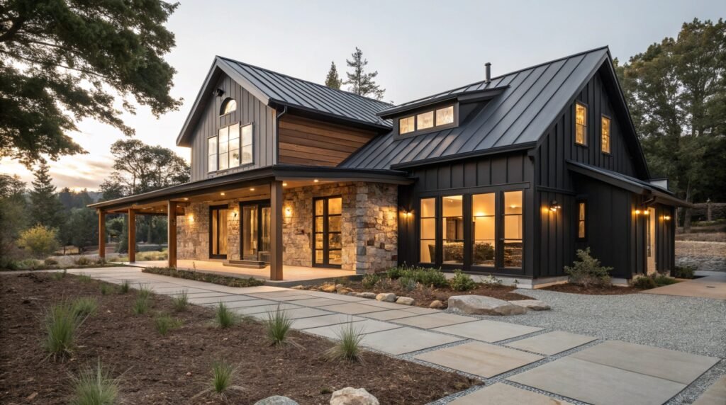 19 Daring Modern Black Farmhouse Designs That Break the Mold