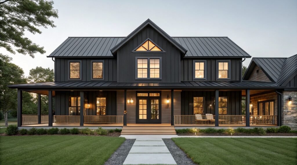 19 Daring Modern Black Farmhouse Designs That Break the Mold
