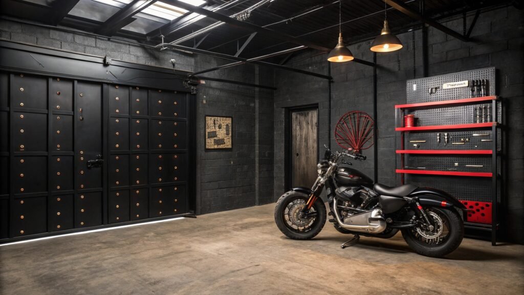 21 Daring Black Garage Interior Wall Ideas for a Bold Upgrade