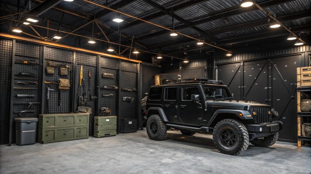 21 Daring Black Garage Interior Wall Ideas for a Bold Upgrade