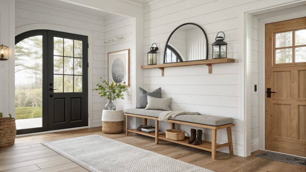 Radiant Farmhouse Entryway Ideas to Elevate Your Home's First Impression