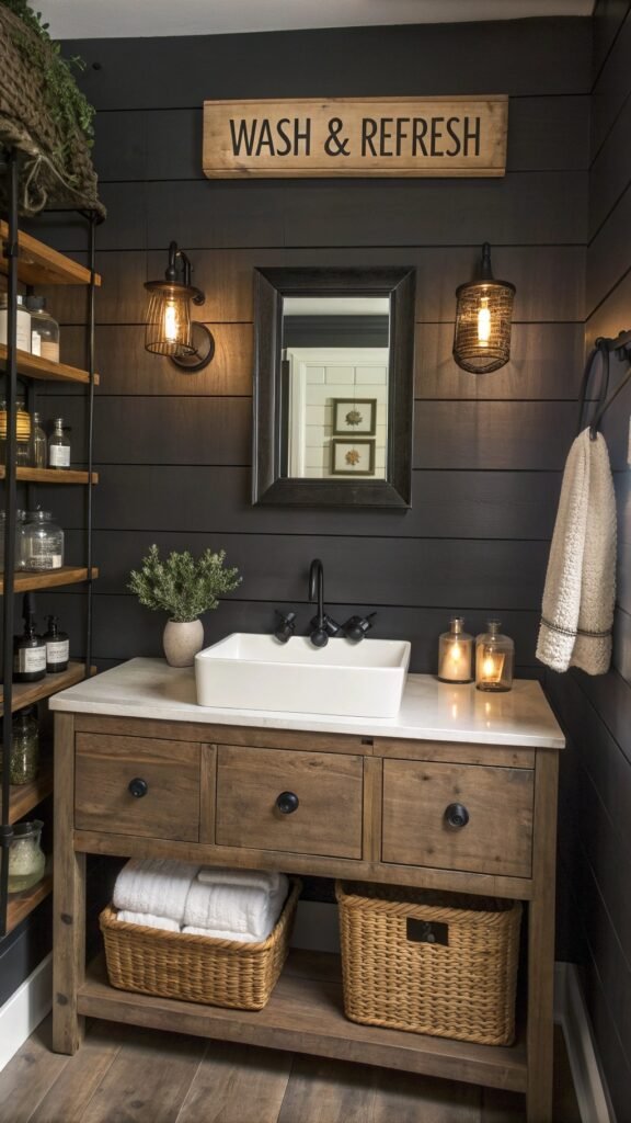 Small Farmhouse Bathroom Ideas: Blend Vintage Appeal with Contemporary Comfort in Any Size Space