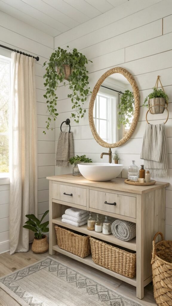Small Farmhouse Bathroom Ideas: Blend Vintage Appeal with Contemporary Comfort in Any Size Space