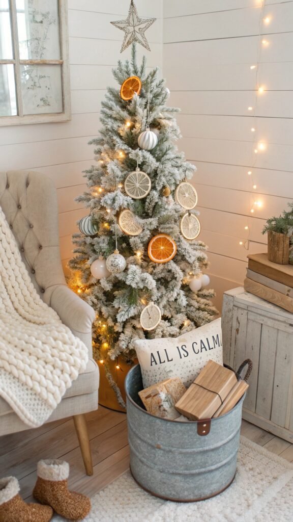 Weathered-Luxe Farmhouse Christmas Trees Ideas to Bring Authentic Country Charm Home This Season