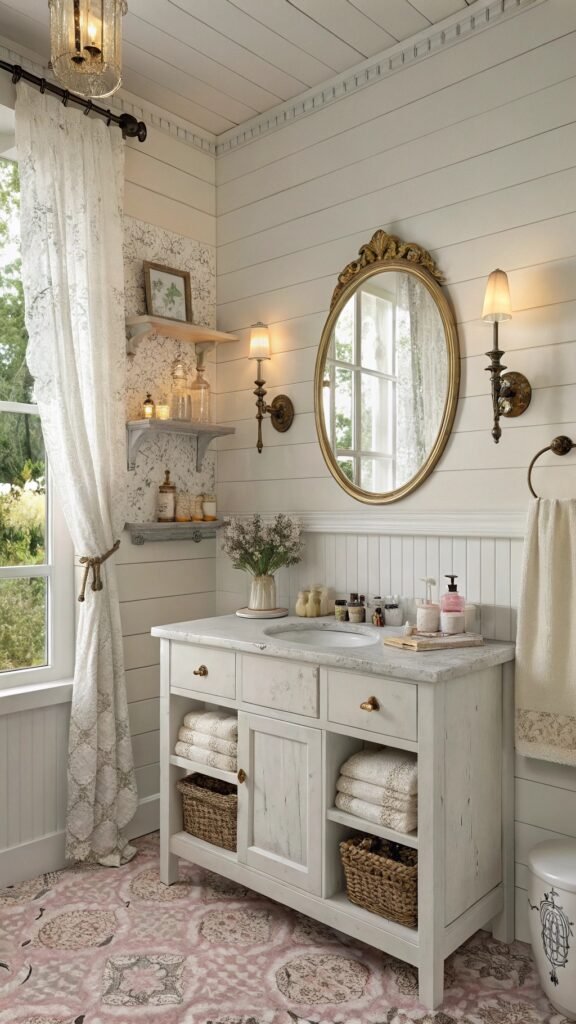 Small Farmhouse Bathroom Ideas: Blend Vintage Appeal with Contemporary Comfort in Any Size Space