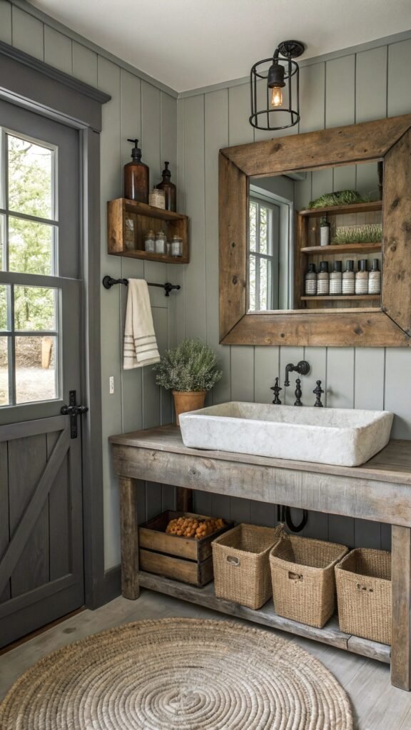 Small Farmhouse Bathroom Ideas: Blend Vintage Appeal with Contemporary Comfort in Any Size Space