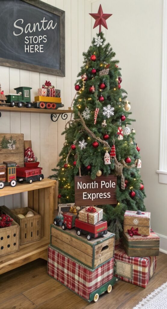 Weathered-Luxe Farmhouse Christmas Trees Ideas to Bring Authentic Country Charm Home This Season