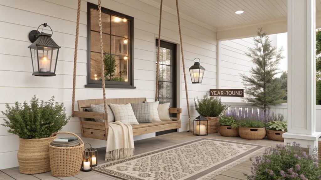 Farmhouse Porch Ideas That Bring Tranquil Country Living to Your Doorstep