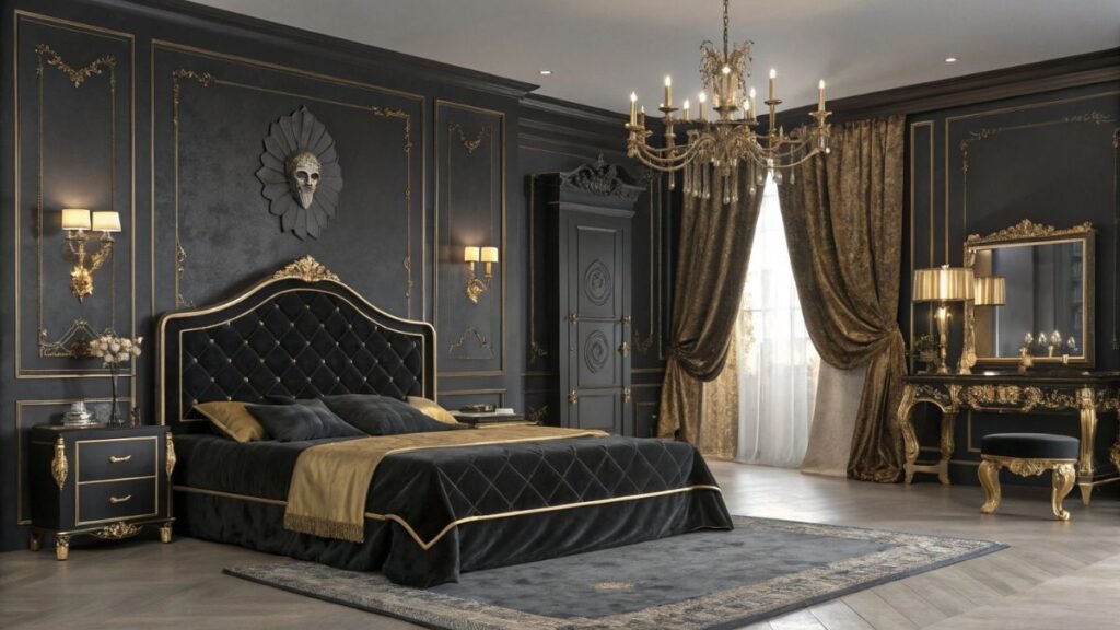 Gothic Bedroom Interior Ideas That Embrace Elegance, Drama, and Timeless Style
