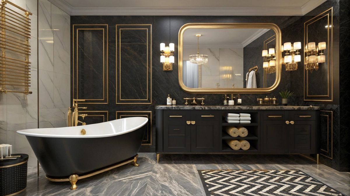 The Allure of Dark and Gold Bathroom Ideas: A Bold Take on Elegance The Allure of Dark and Gold Bathroom Ideas: A Bold Take on Elegance