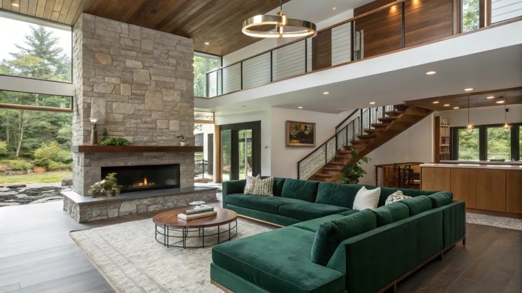 Asymmetrical Split-Level Arrangement