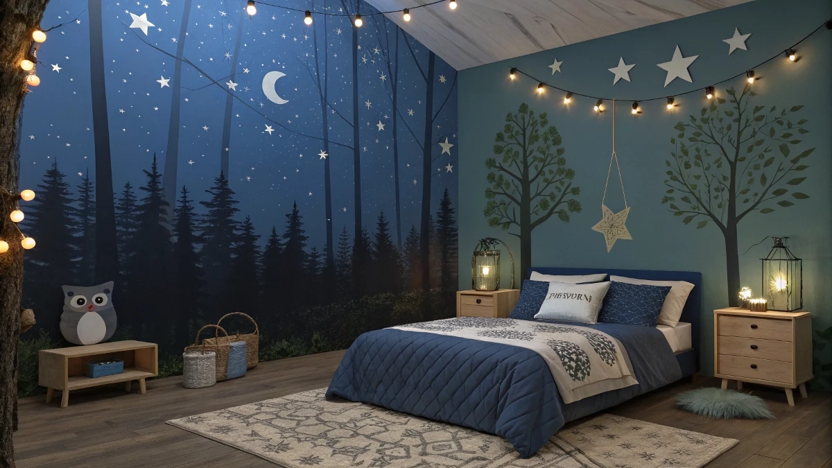 Enchanted Forest Night Sky