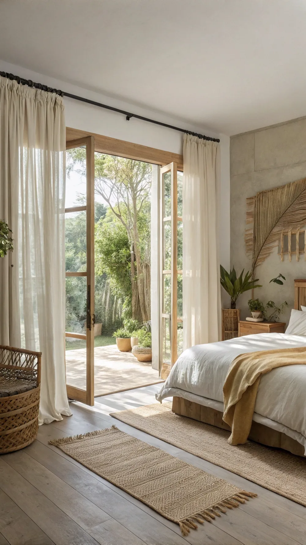 Indoor-Outdoor Connection with Linen