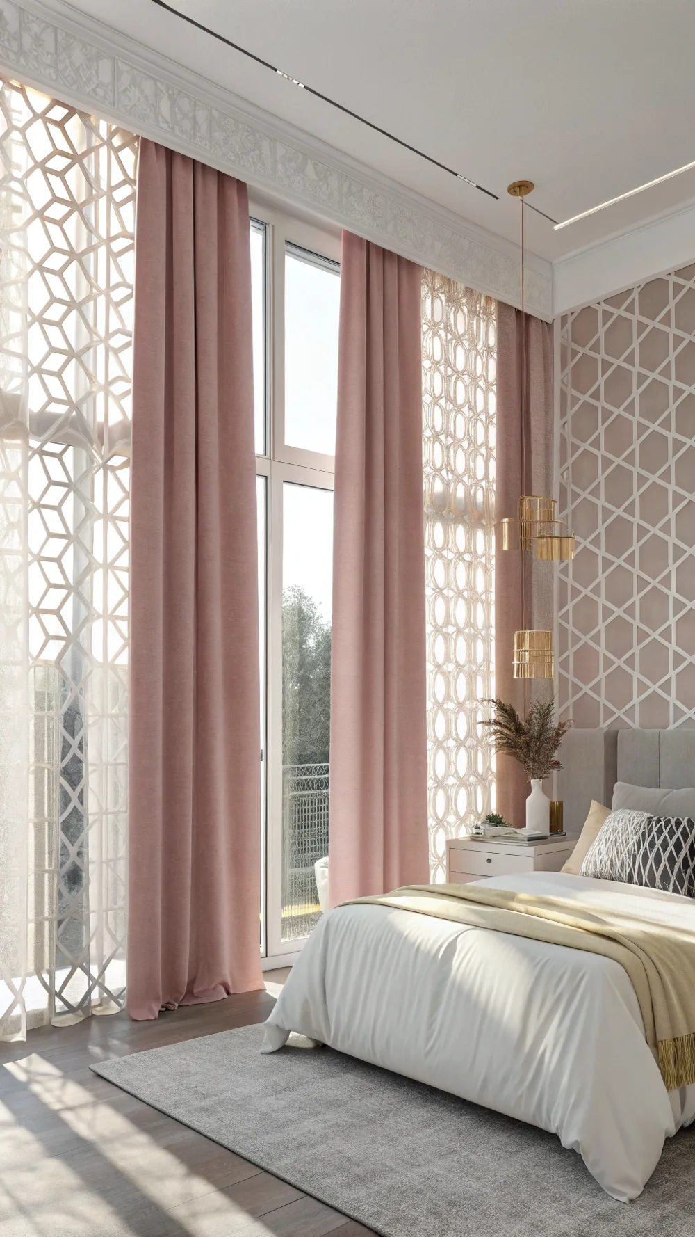 Laser-Cut Geometric Overlay