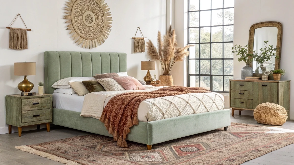 Sage Green Boho-Luxe Sanctuary