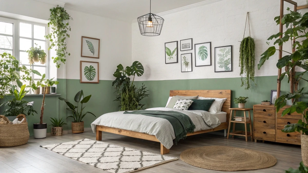 Sage Green Urban Jungle Oasis