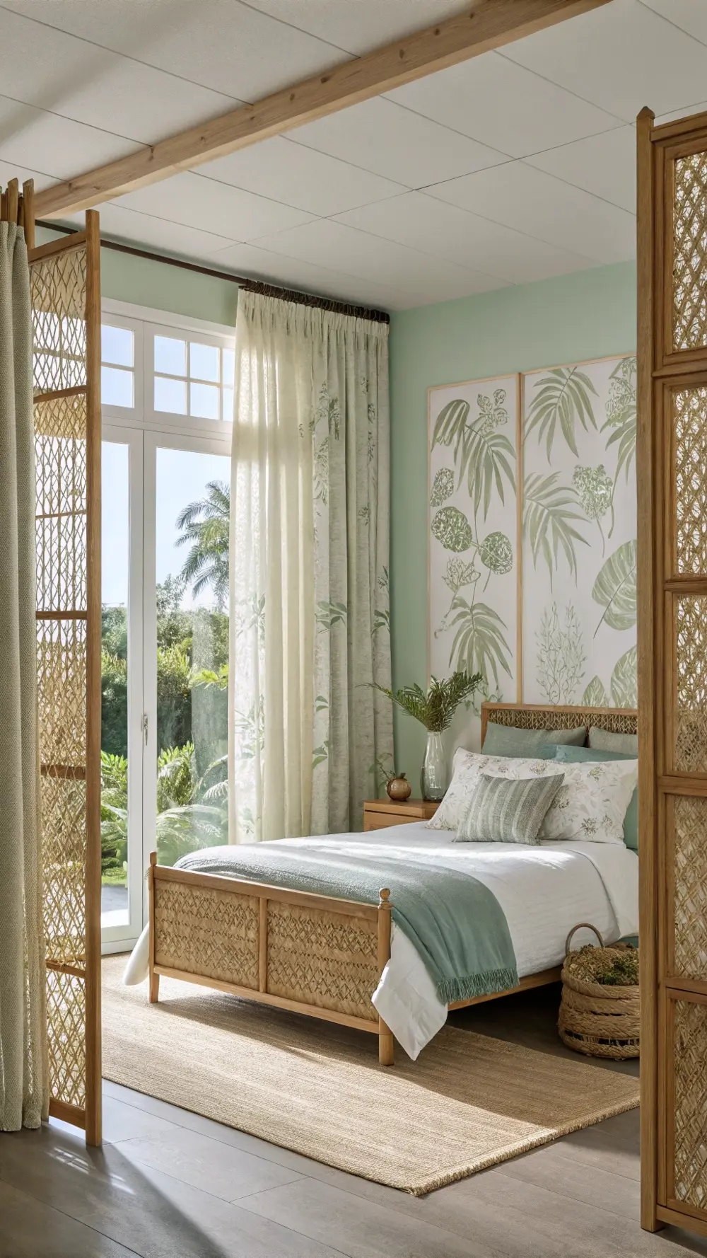 Woven Rattan Overlay