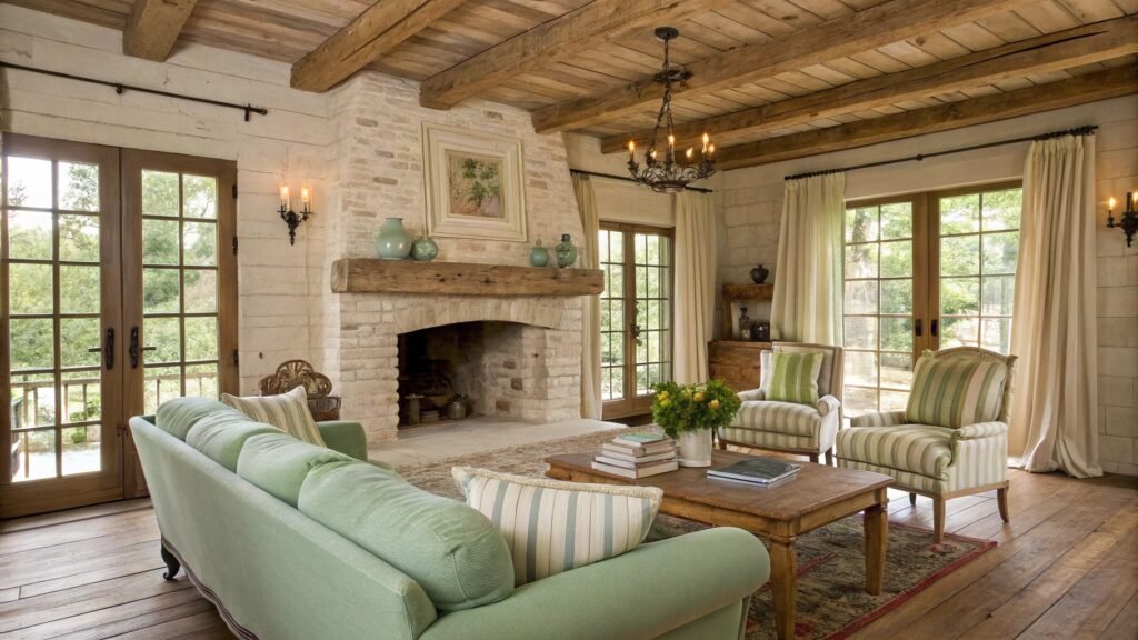French Country Living Room Designs That Capture Rustic Beauty and Grace