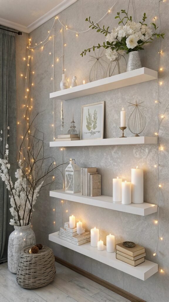 19 Ravishing Living Room Shelf Decor Ideas
