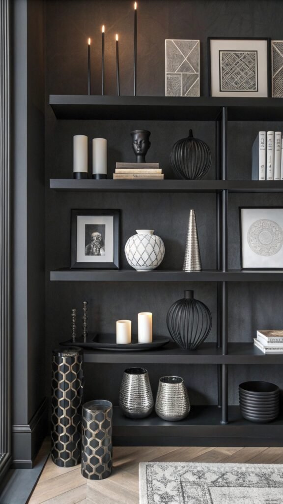 19 Ravishing Living Room Shelf Decor Ideas