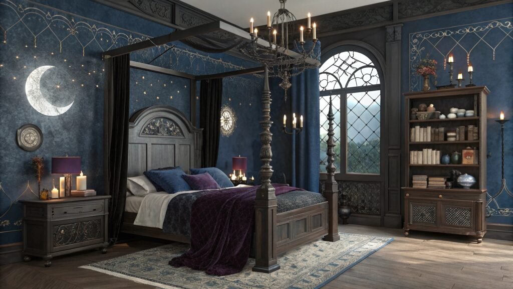 Gothic Bedroom Interior Ideas That Embrace Elegance, Drama, and Timeless Style
