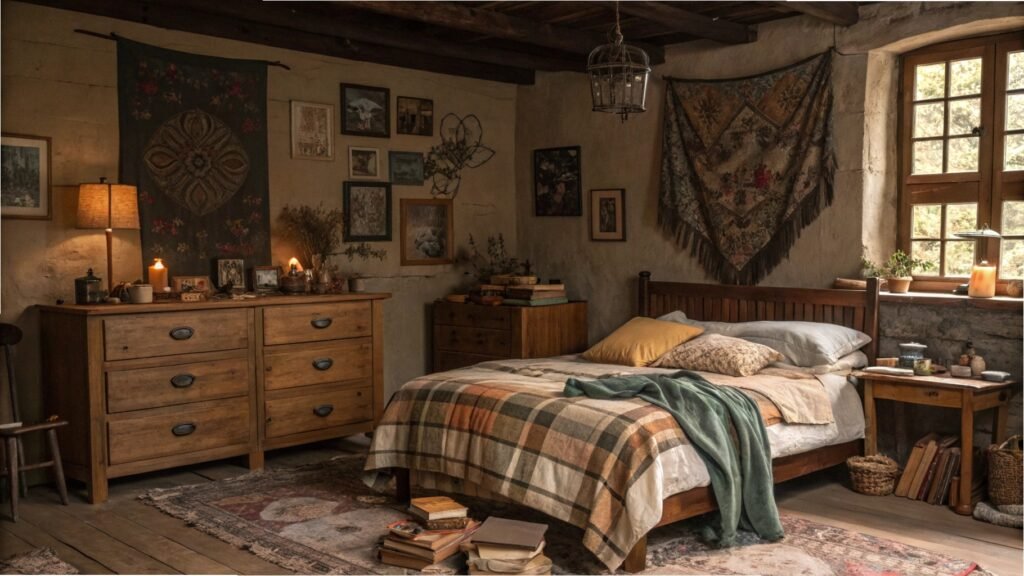 19 Eclectic Cluttered Bedroom Aesthetics Full of Personality