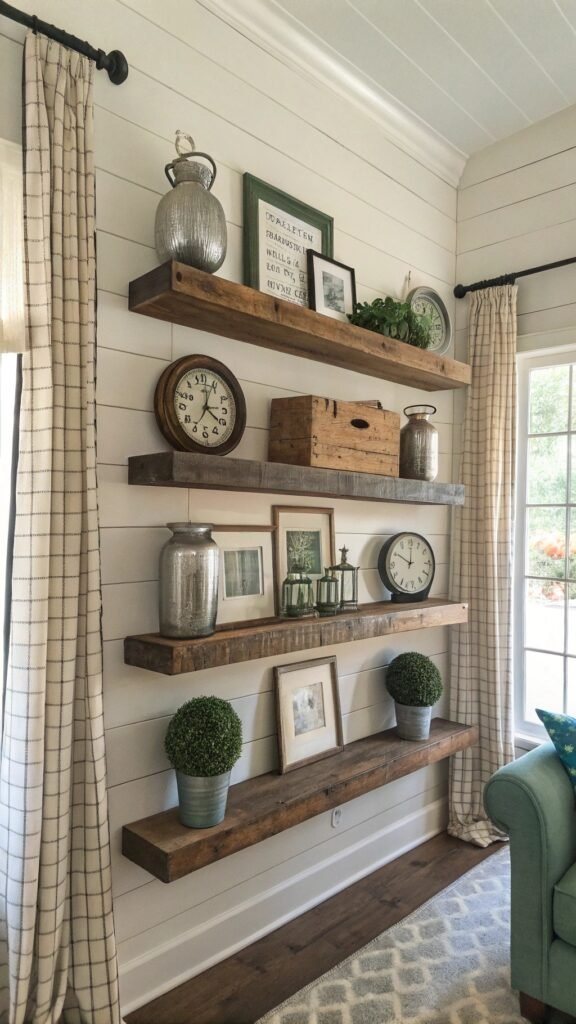 19 Ravishing Living Room Shelf Decor Ideas