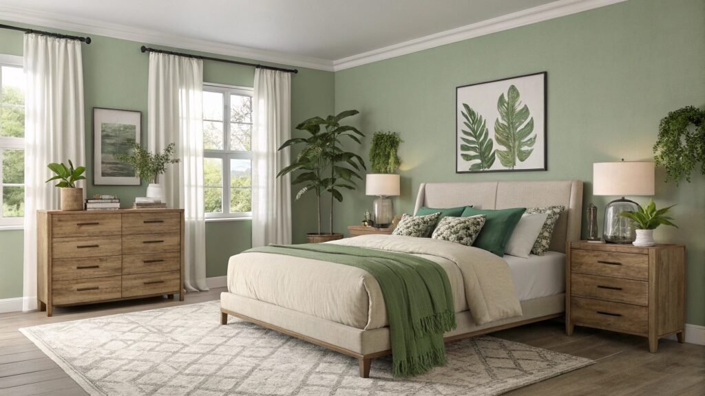 Creating Peaceful Retreats: Soothing Green Bedroom Ideas for Mental and Physical Renewal