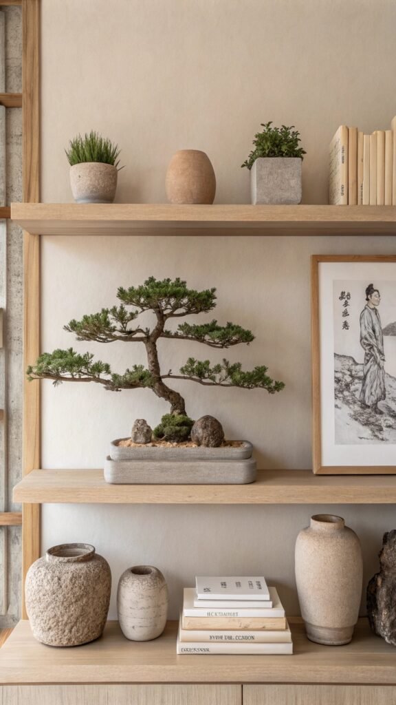 19 Ravishing Living Room Shelf Decor Ideas