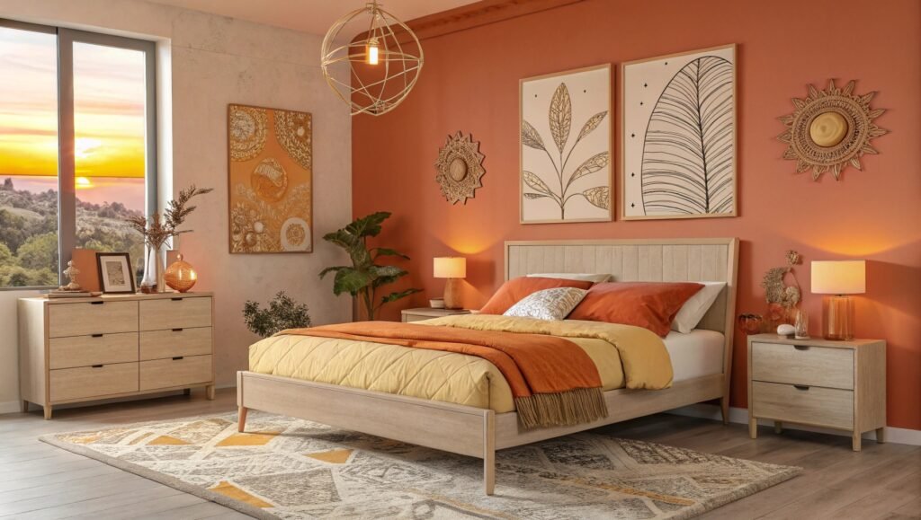 How Orange Bedroom Decor Ideas Can Instantly Refresh Your Space