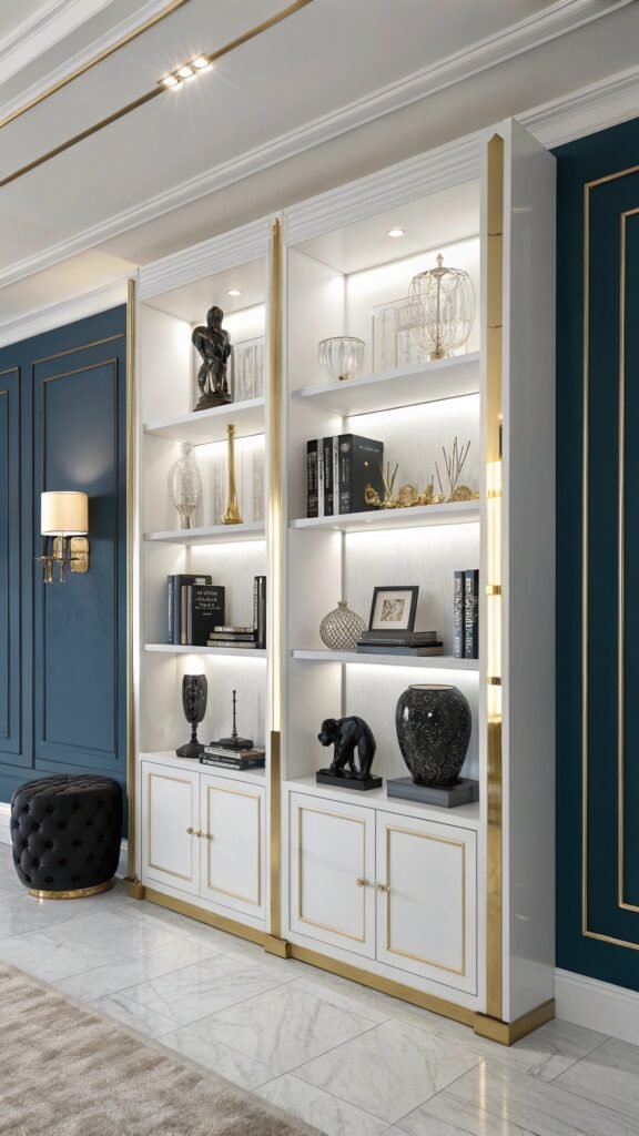19 Ravishing Living Room Shelf Decor Ideas