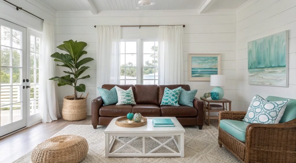 Explore the Allure of Jewel-Toned Splendor Chocolate Brown Couch Living Room Ideas