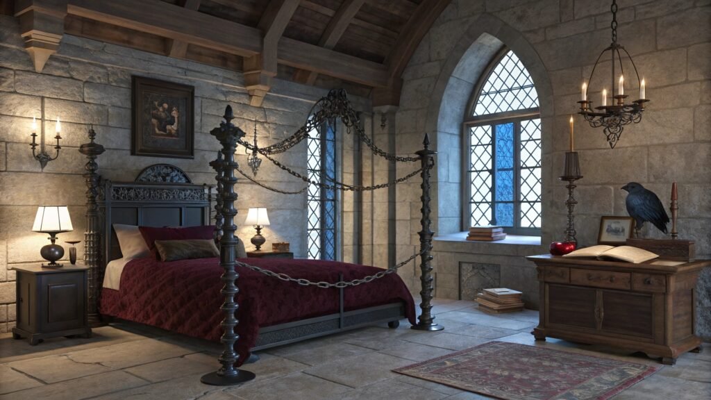 Gothic Bedroom Interior Ideas That Embrace Elegance, Drama, and Timeless Style